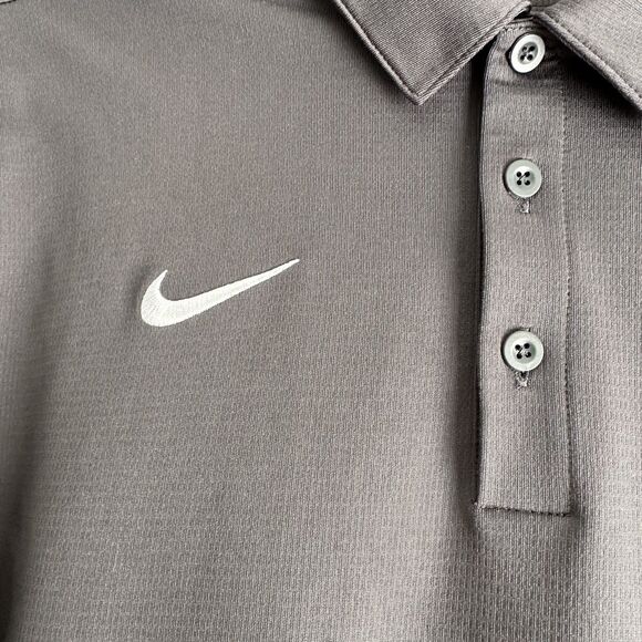 Nike Polo Shirt Mens Size M Dark Gray Corpus Christi - Picture 6 of 9